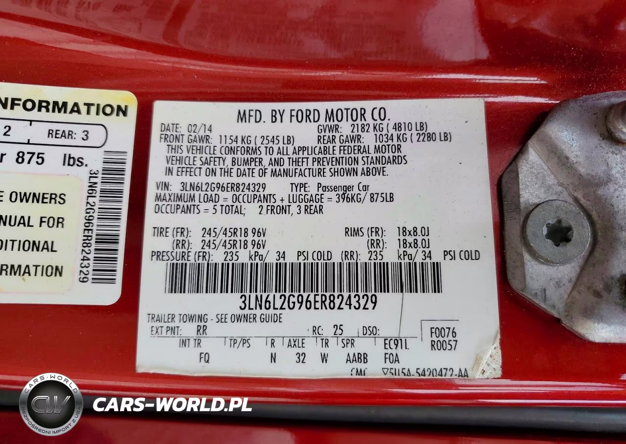 2014 Lincoln Mkz VIN:3LN6L2G96ER824329 - 13
