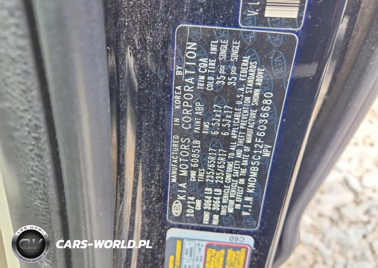 2015 Kia Sedona Lx VIN:KNDMB5C12F6036680 - 13