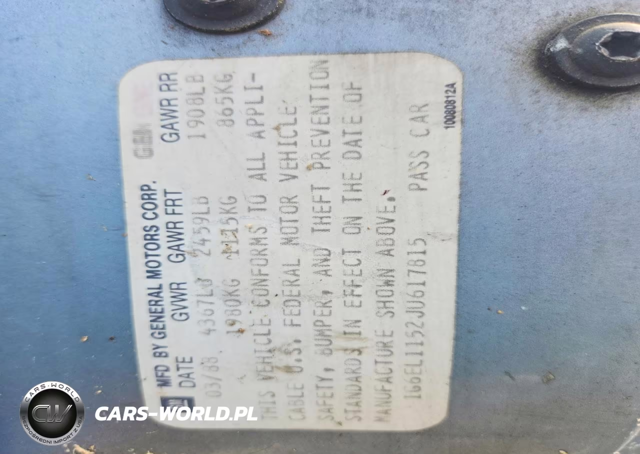 1988 Cadillac Eldorado VIN:1G6EL1152JU617815 - 13