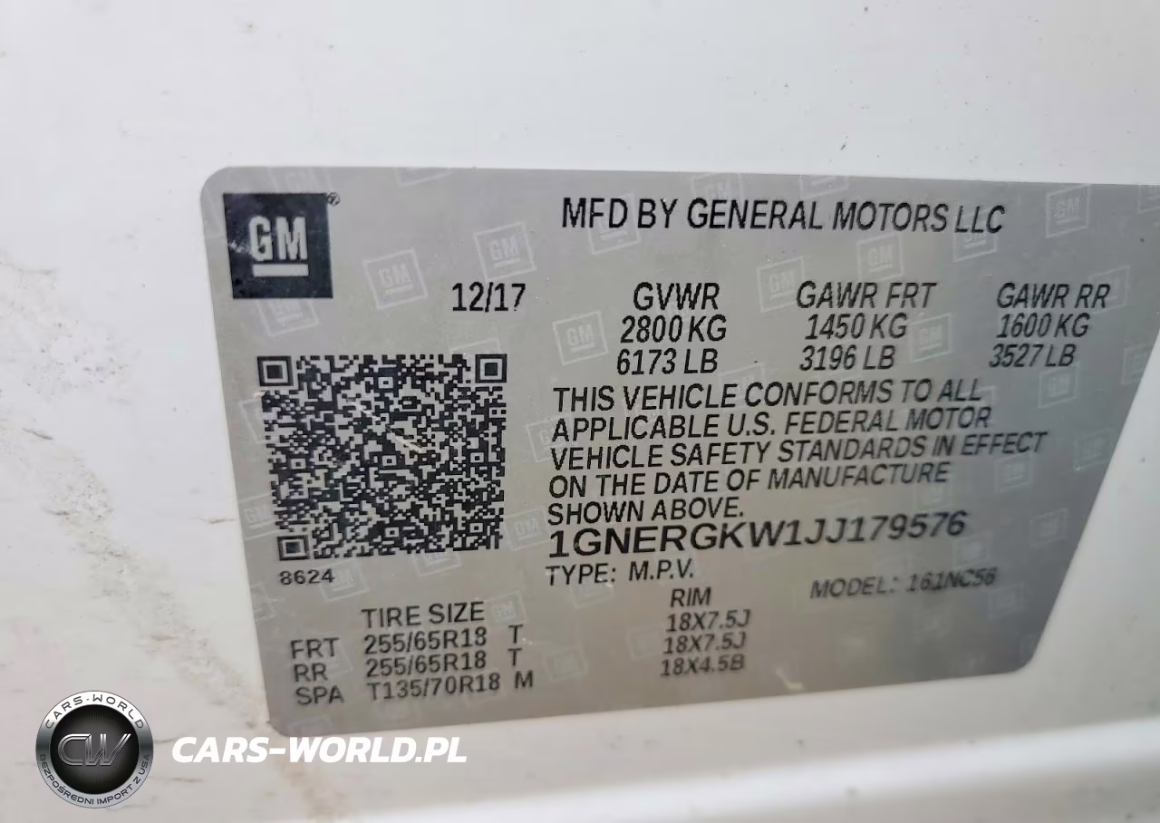 2018 Chevrolet Traverse Lt VIN:1GNERGKW1JJ179576 - 13
