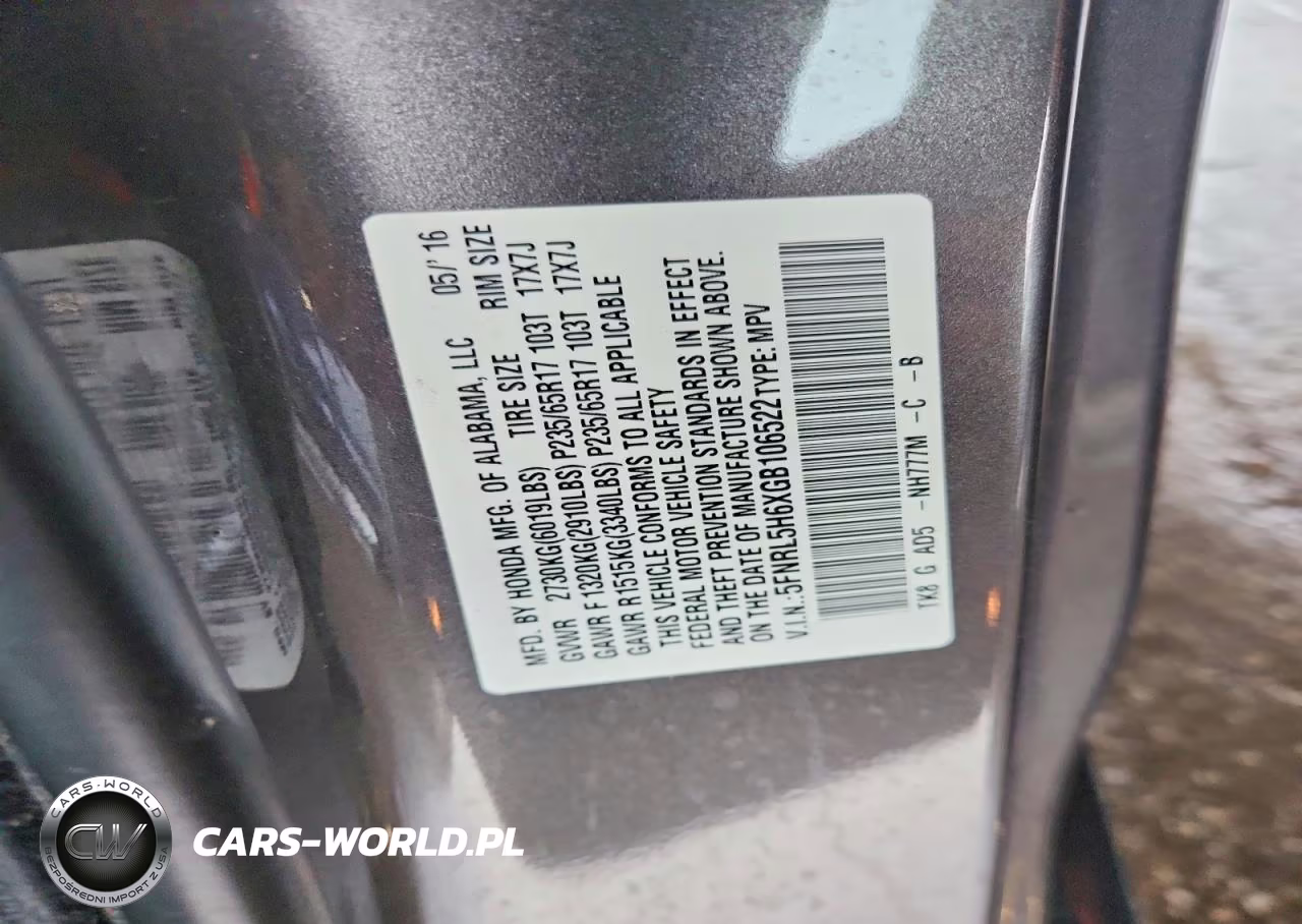2016 Honda Odyssey Exl VIN:5FNRL5H6XGB106522 - 14