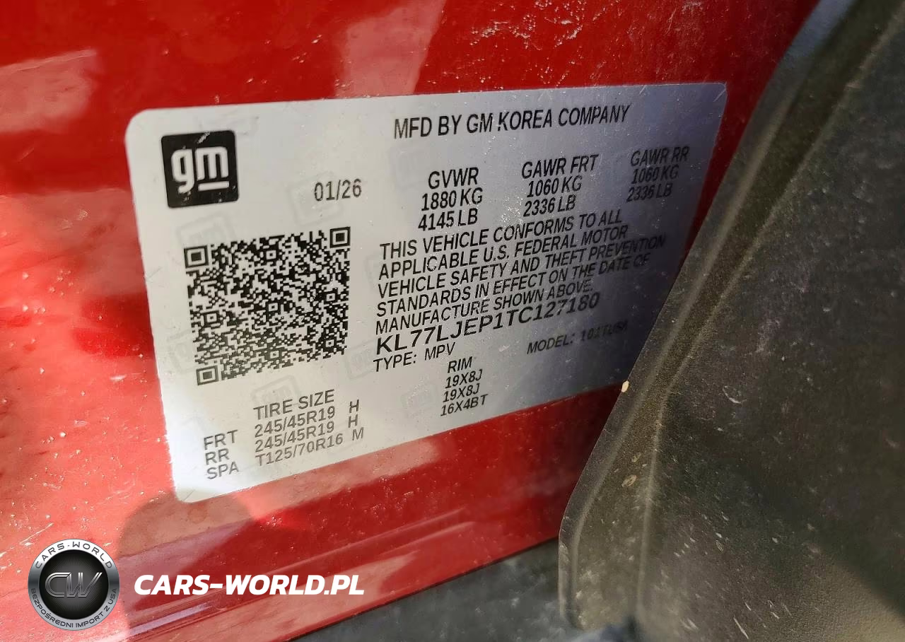 2026 Chevrolet Trax 2Rs VIN:KL77LJEP1TC127180 - 12