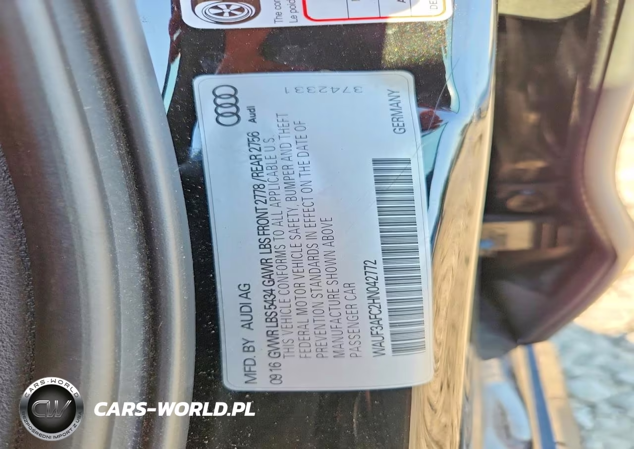 2017 Audi A6 Competition Prestige VIN:WAUF3AFC2HN042772 - 12