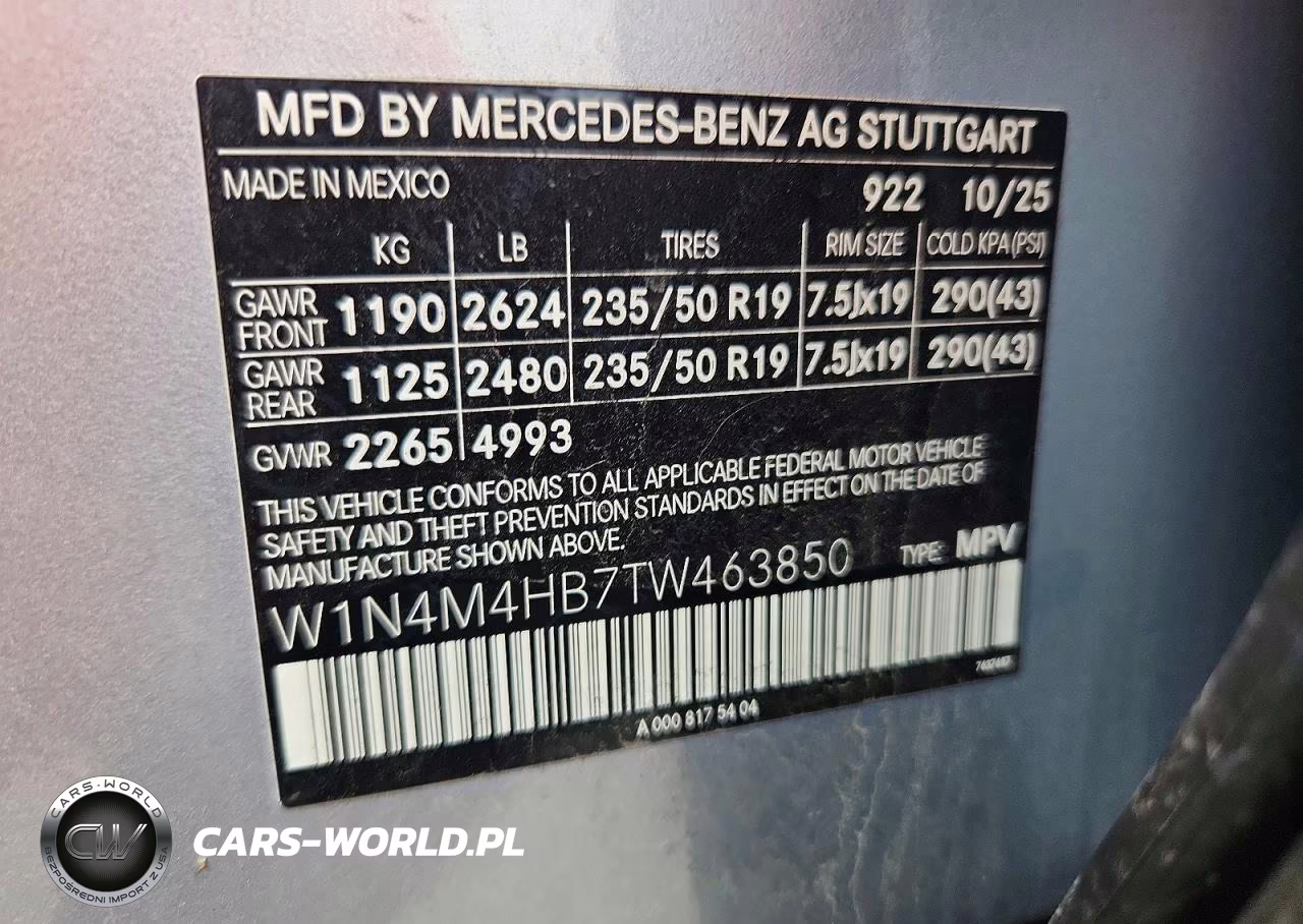 2026 Mercedes-Benz Glb 250 4Matic VIN:W1N4M4HB7TW463850 - 14