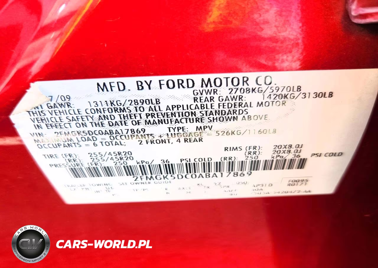 2010 Ford Flex Limited VIN:2FMGK5DC0ABA17869 - 12