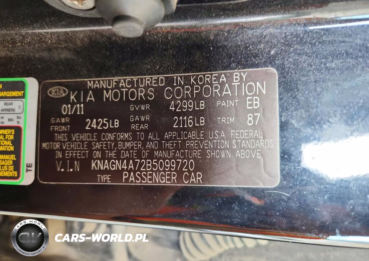 2011 Kia Optima Ex VIN:KNAGN4A72B5099720 - 13