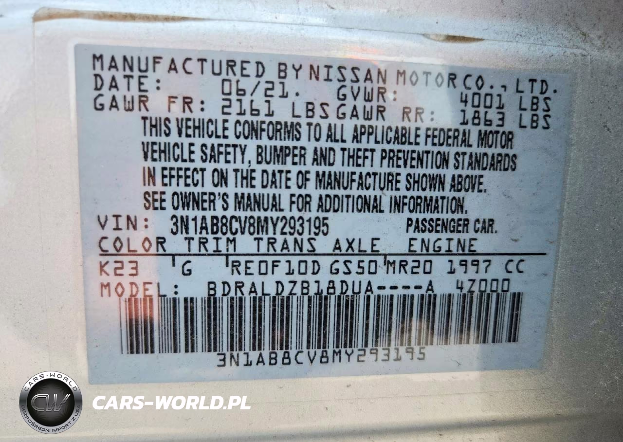2021 Nissan Sentra Sv VIN:3N1AB8CV8MY293195 - 13