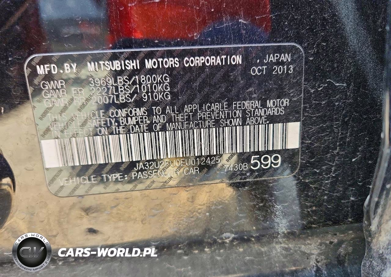 2014 Mitsubishi Lancer Es-Es Sport VIN:JA32U2FU0EU012425 - 12