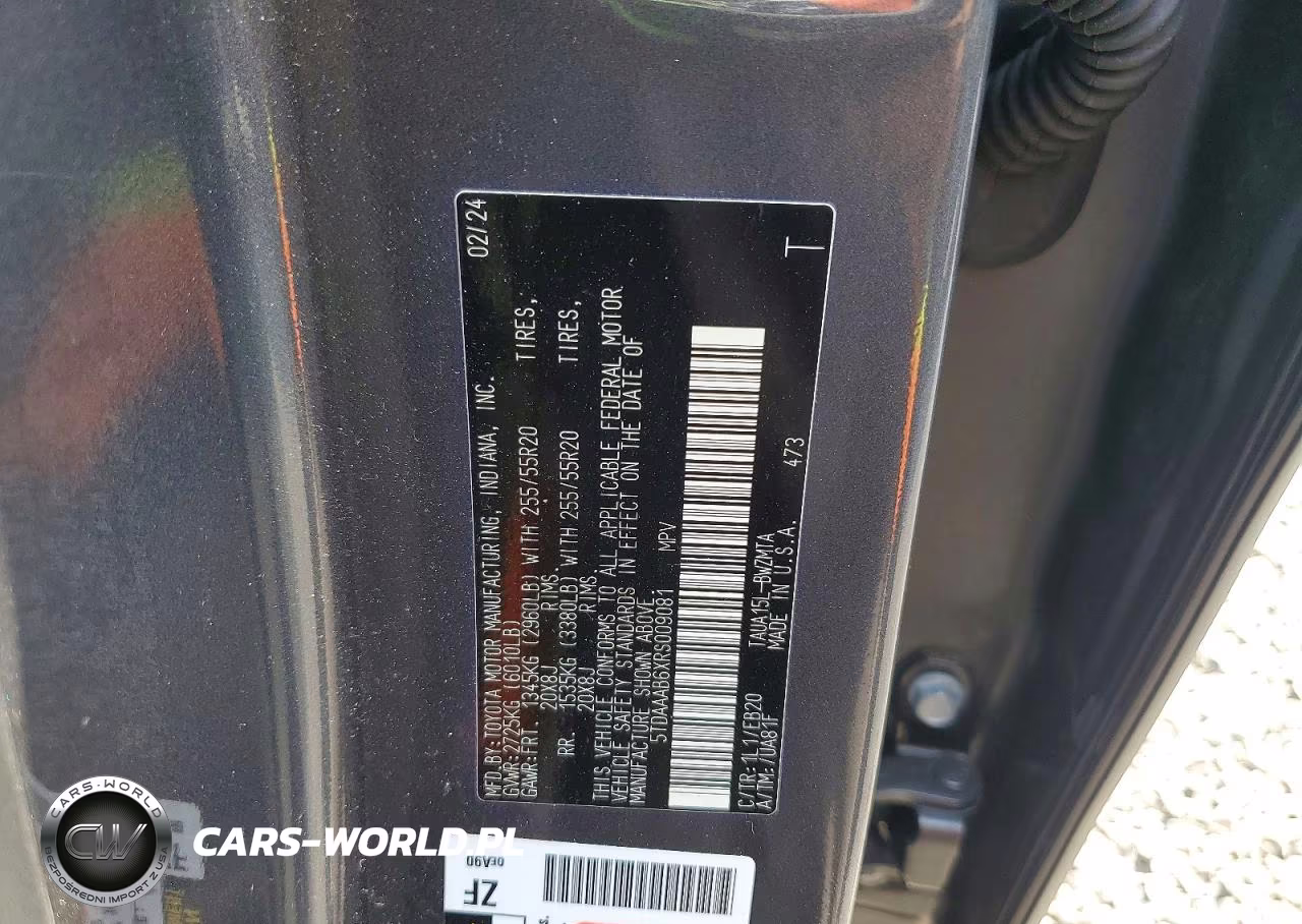 2024 Lexus Tx 350 Premium VIN:5TDAAAB6XRS009081 - 13