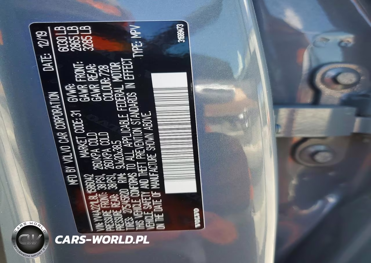 2020 Volvo Xc90 T6 Inscription VIN:YV4A221L8L1586042 - 13