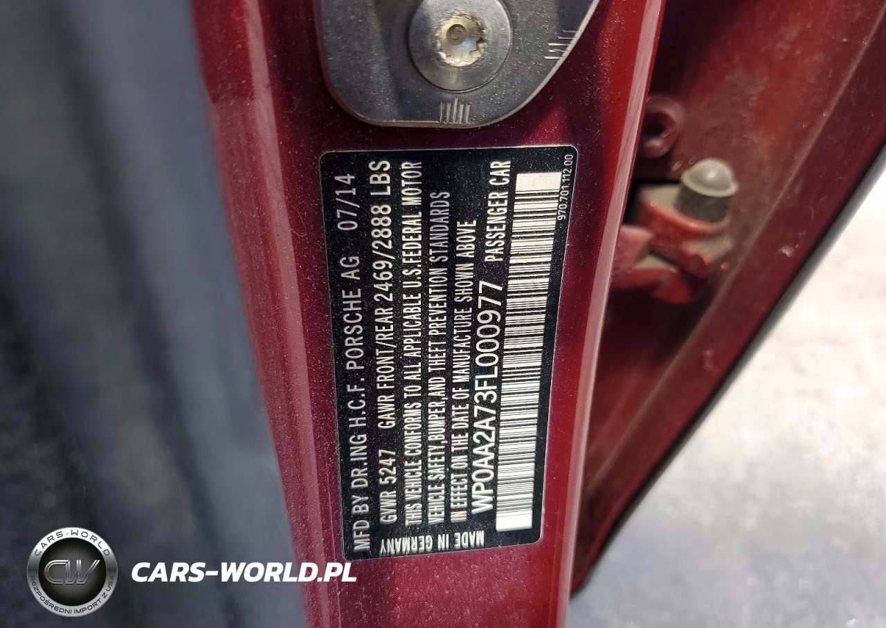 2015 Porsche Panamera 4 VIN:WP0AA2A73FL000977 - 13