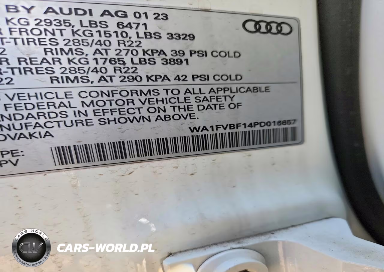 2023 Audi Q8 Prestige S-Line VIN:WA1FVBF14PD016657 - 12