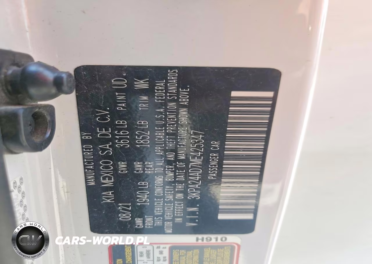 2021 Kia Rio Lx VIN:3KPA24AD7ME425347 - 12