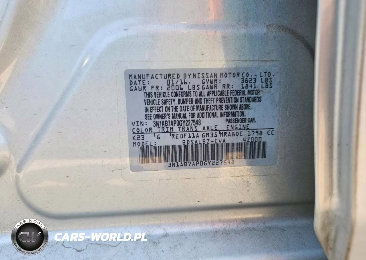 2016 Nissan Sentra S VIN:3N1AB7AP0GY227548 - 12