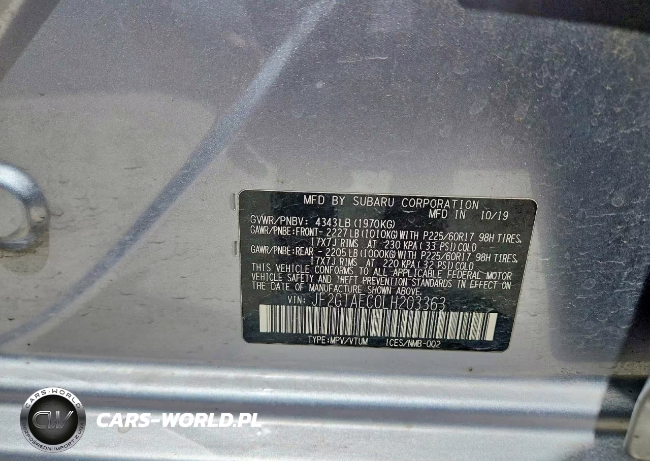 2020 Subaru Crosstrek Premium VIN:JF2GTAEC0LH203363 - 12