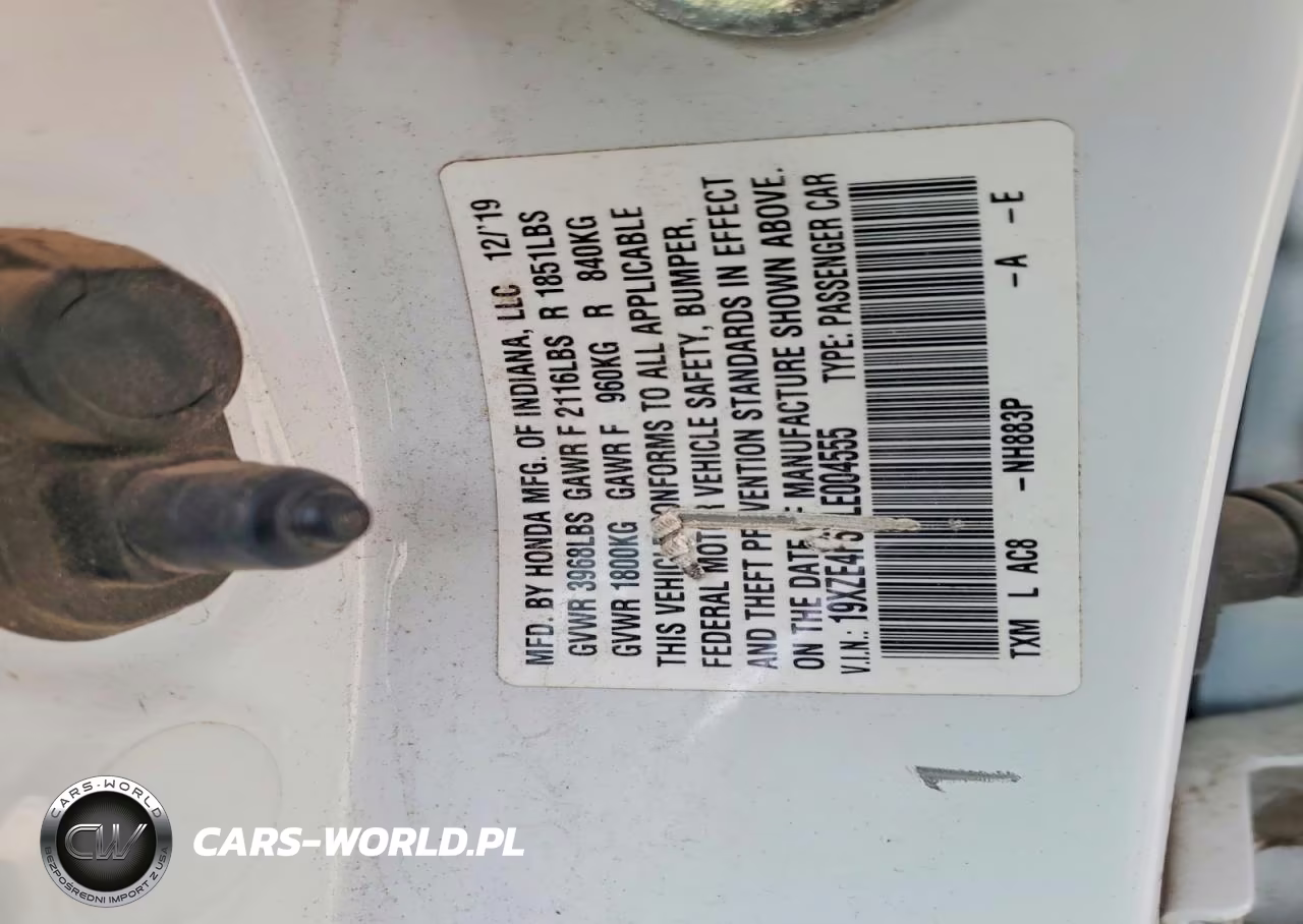 2020 Honda Insight Ex VIN:19XZE4F5XLE004555 - 12