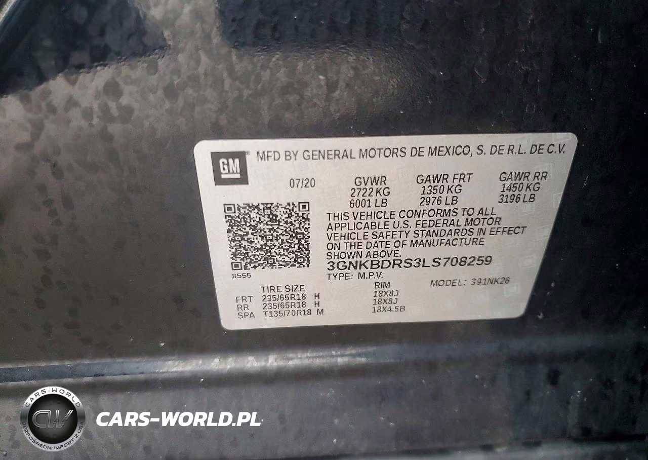2020 Chevrolet Blazer 3Lt VIN:3GNKBDRS3LS708259 - 13