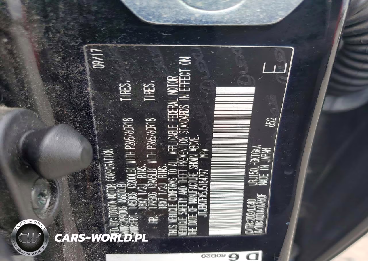 2018 Lexus Gx 460 VIN:JTJBM7FX5J5184797 - 13