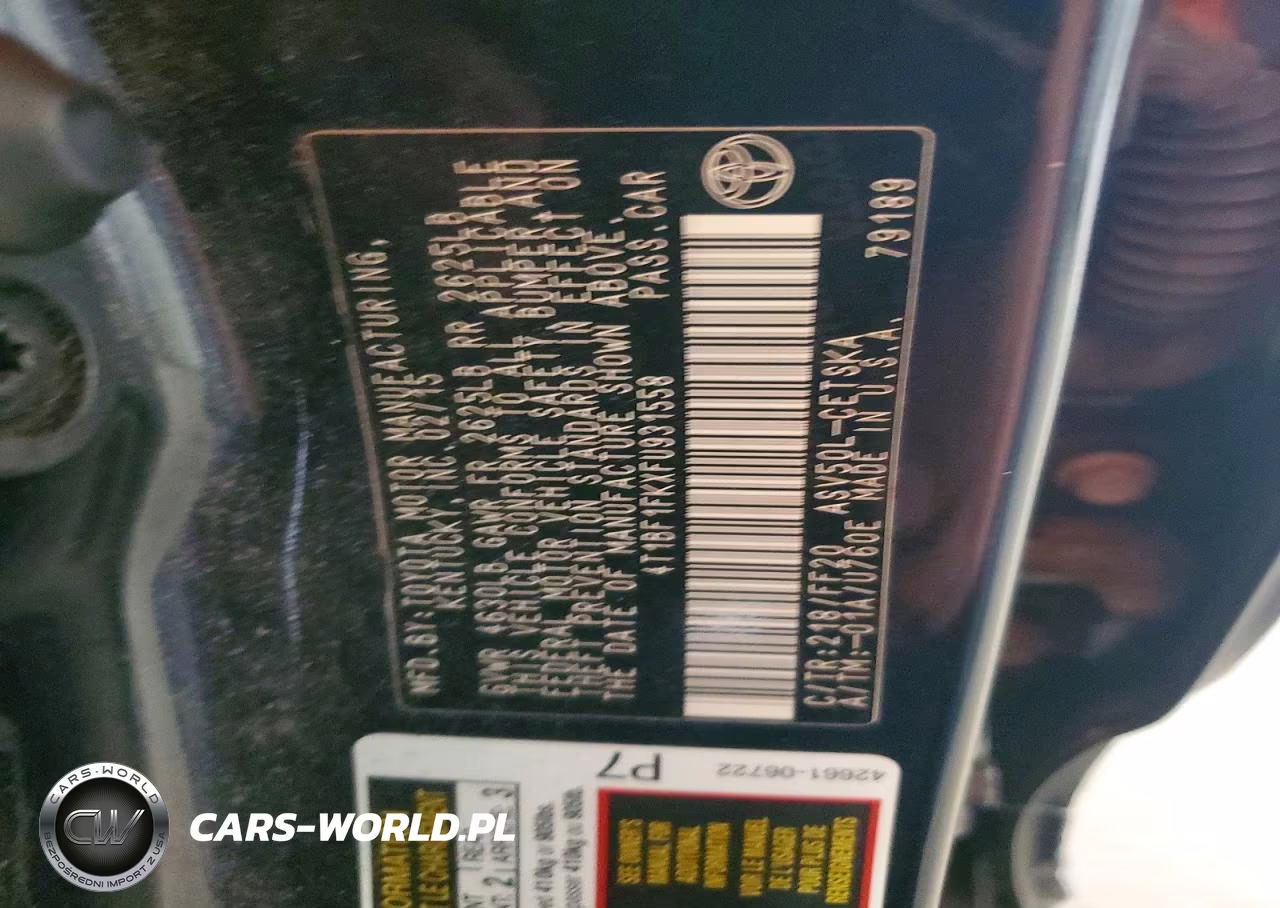 2015 Toyota Camry Se VIN:4T1BF1FKXFU931558 - 12