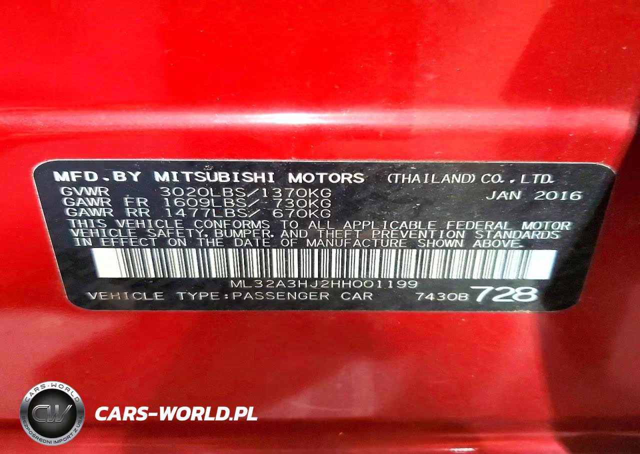 2017 Mitsubishi Mirage Es VIN:ML32A3HJ2HH001199 - 12