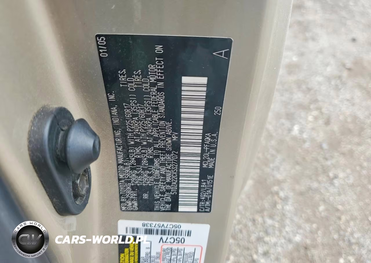 2005 Toyota Sienna Xle 7 Passenger VIN:5TDZA22CX5S277072 - 13