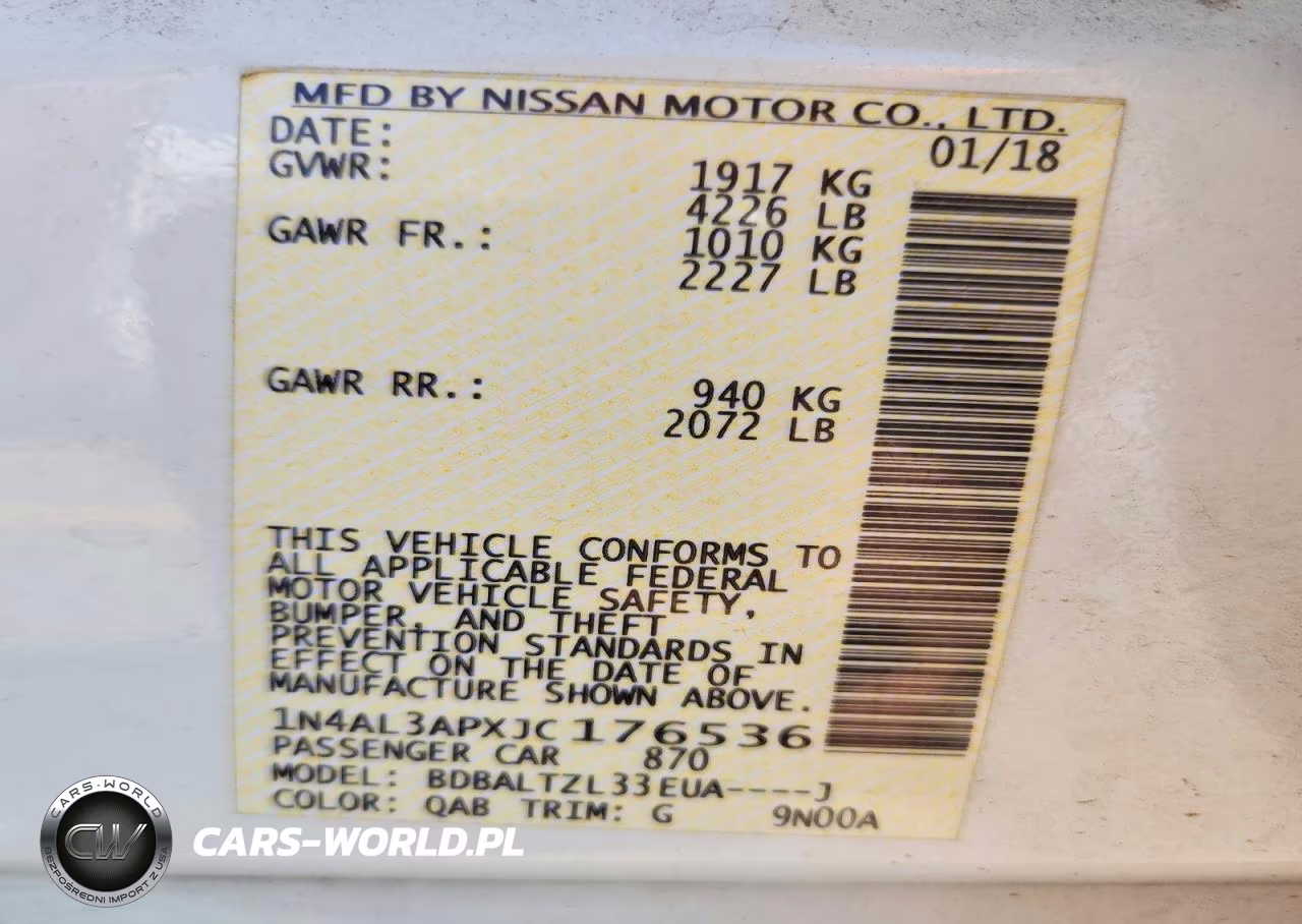 2018 Nissan Altima 2.5 Sl VIN:1N4AL3APXJC176536 - 12