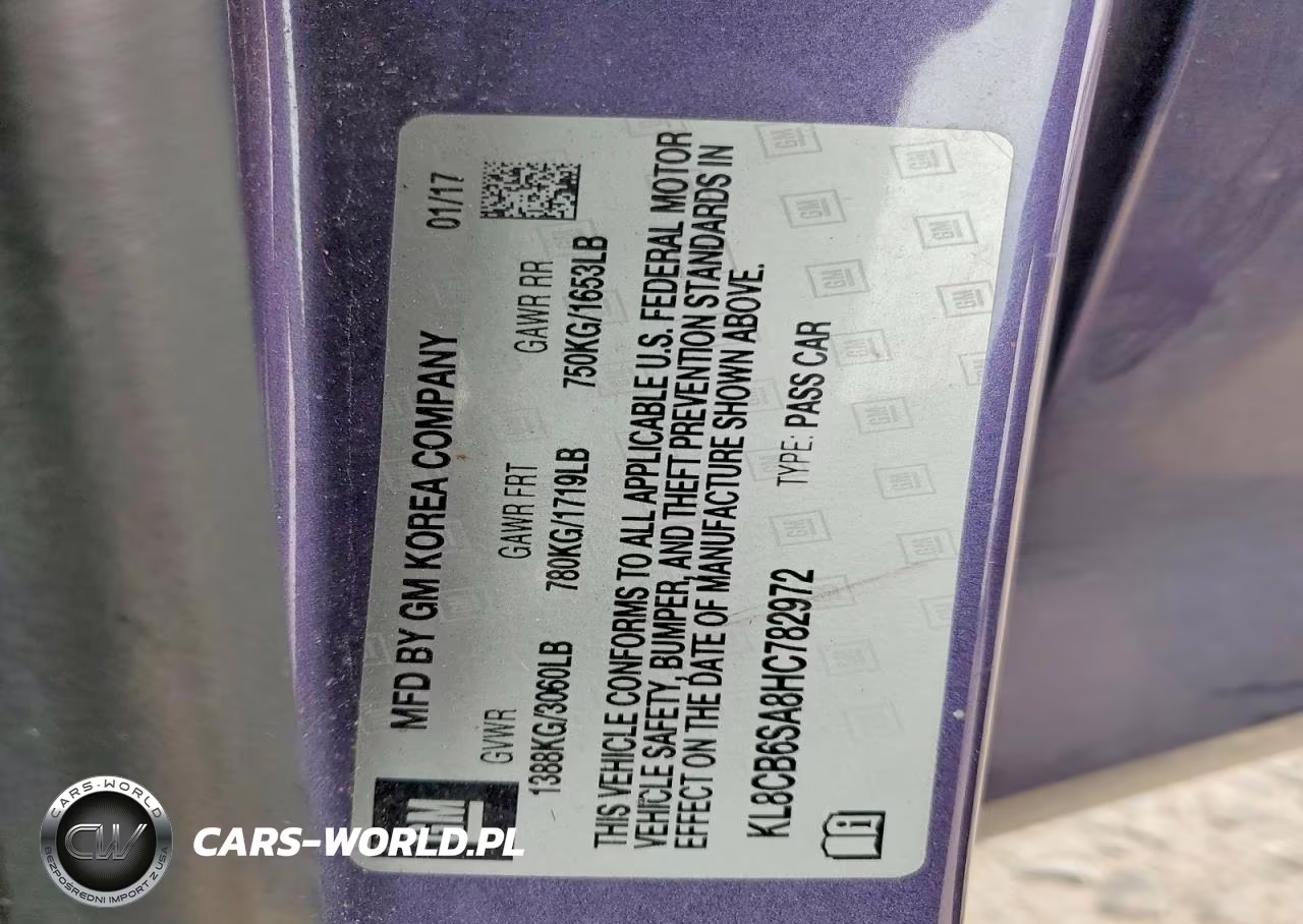 2017 Chevrolet Spark Ls VIN:KL8CB6SA8HC782972 - 13