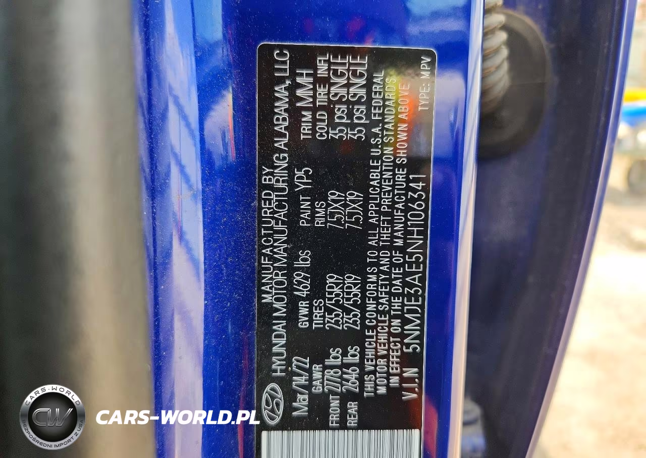 2022 Hyundai Tucson Limited VIN:5NMJE3AE5NH106341 - 13