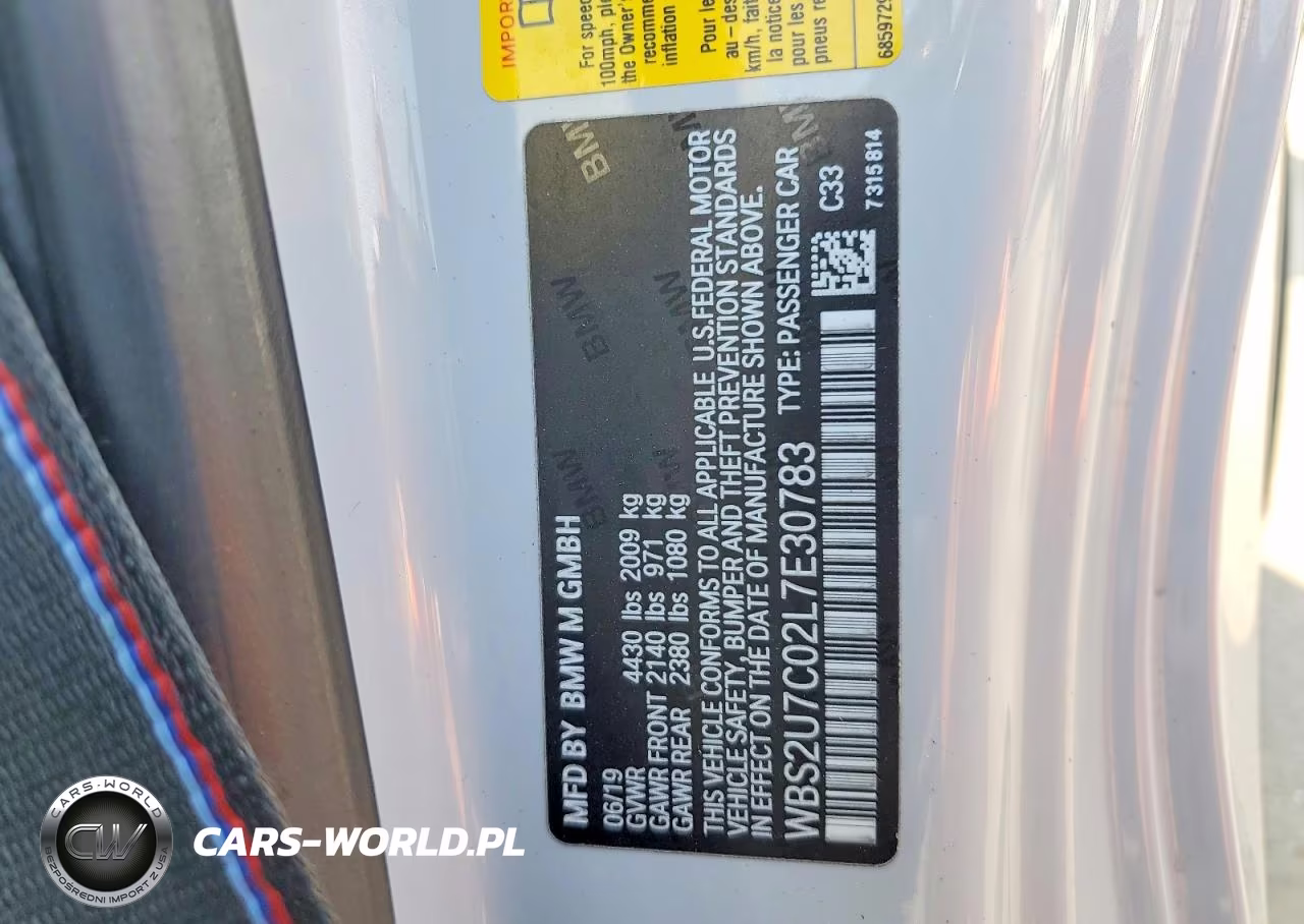 2020 BMW M2 Competition VIN:WBS2U7C02L7E30783 - 13