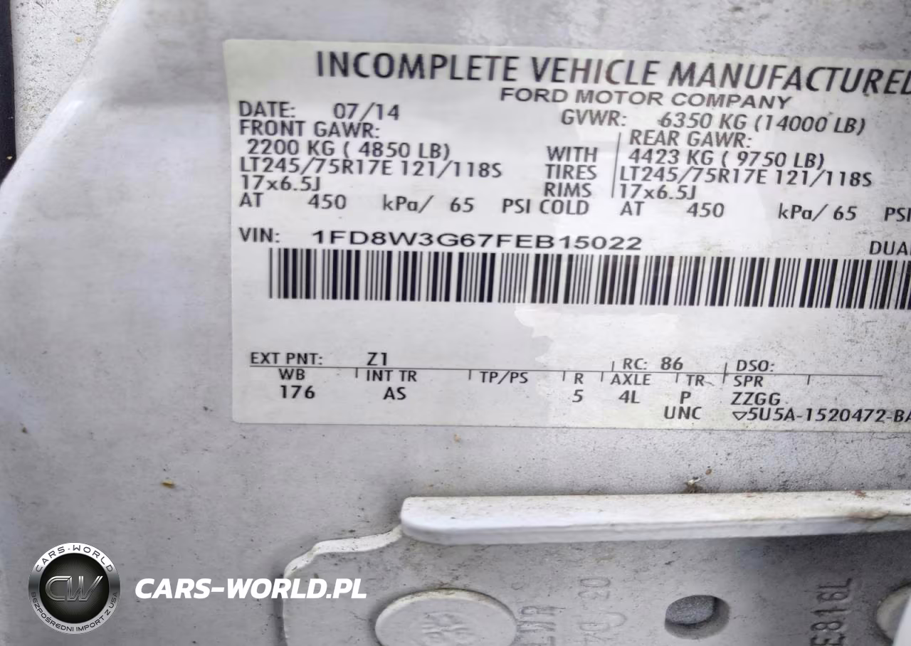 2015 Ford F350 Super Duty VIN:1FD8W3G67FEB15022 - 12