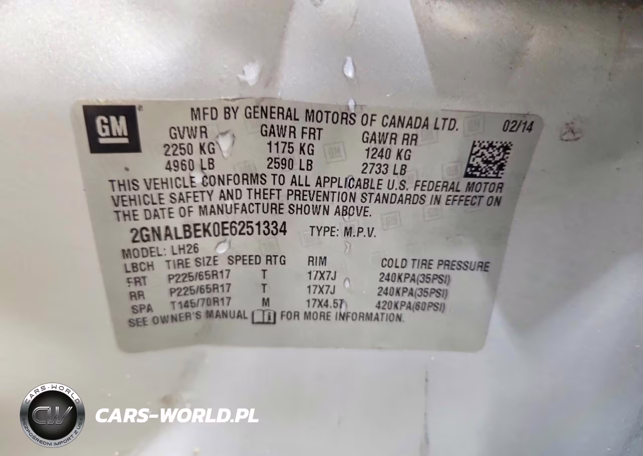 2014 Chevrolet Equinox Lt VIN:2GNALBEK0E6251334 - 13