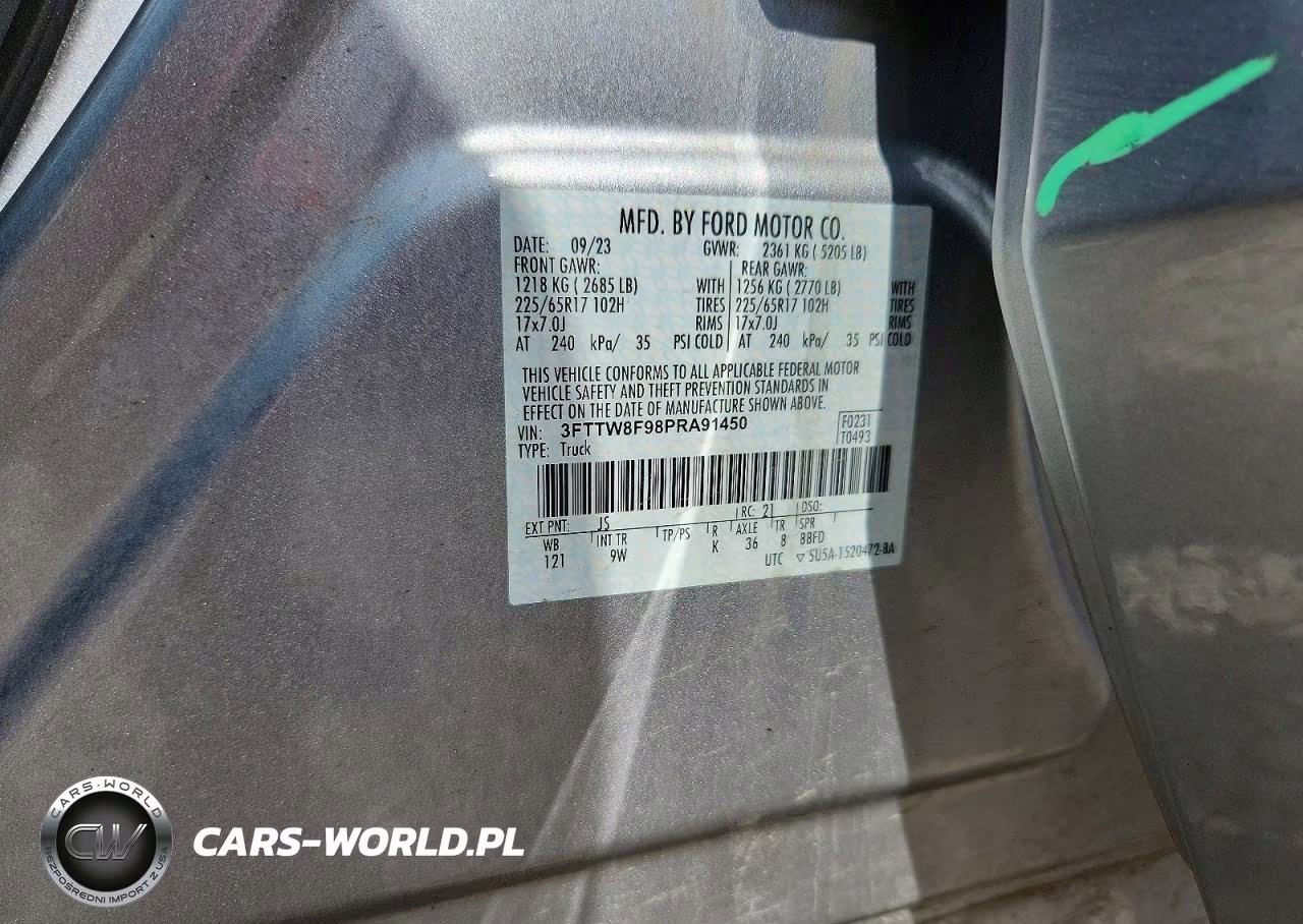 2023 Ford Maverick Xl VIN:3FTTW8F98PRA91450 - 13