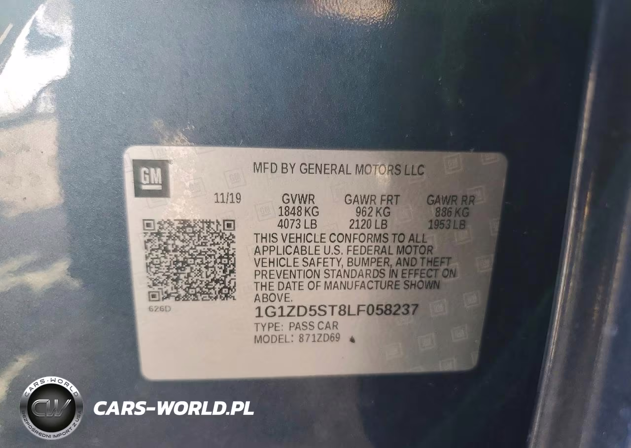 2020 Chevrolet Malibu Lt VIN:1G1ZD5ST8LF058237 - 12