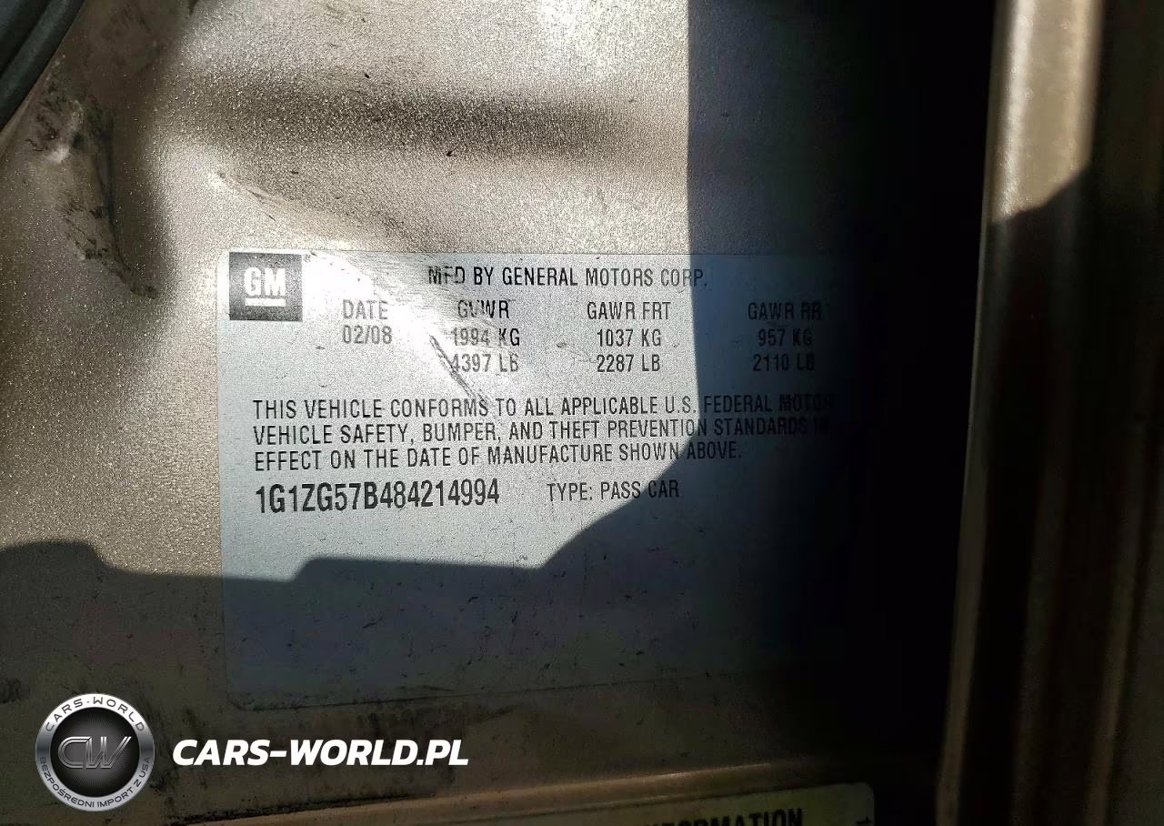2008 Chevrolet Malibu Ls VIN:1G1ZG57B484214994 - 12