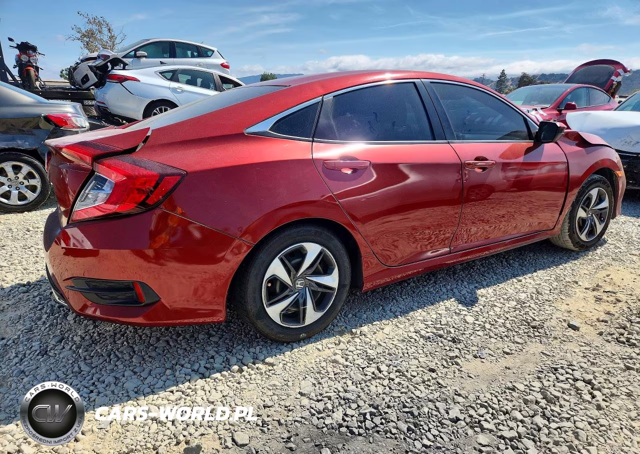 2019 Honda Civic Lx VIN:19XFC2F68KE205391 - 3