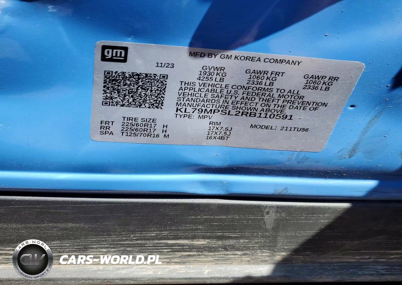 2024 Chevrolet Trailblazer Lt VIN:KL79MPSL2RB110591 - 12