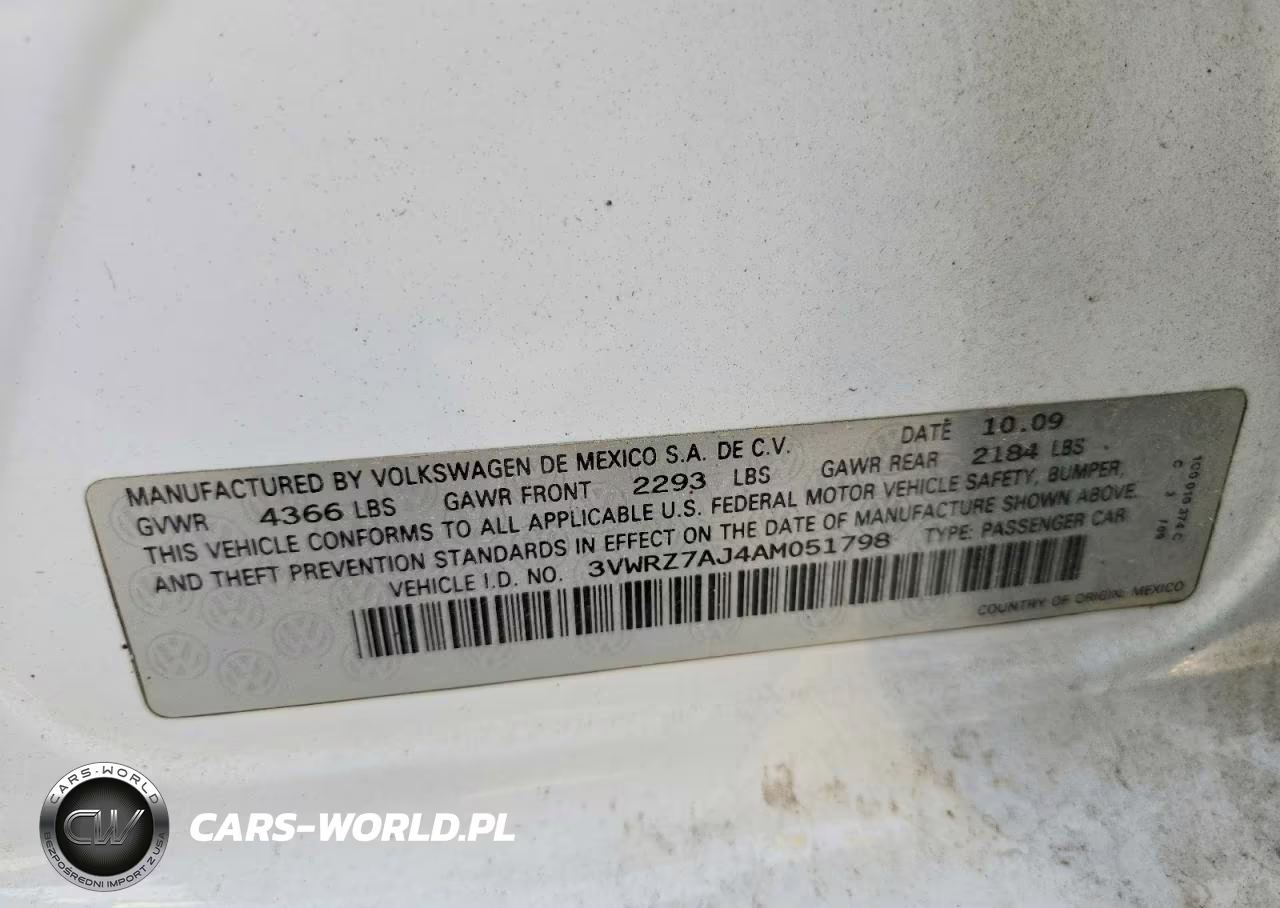 2010 Volkswagen Jetta Se VIN:3VWRZ7AJ4AM051798 - 12