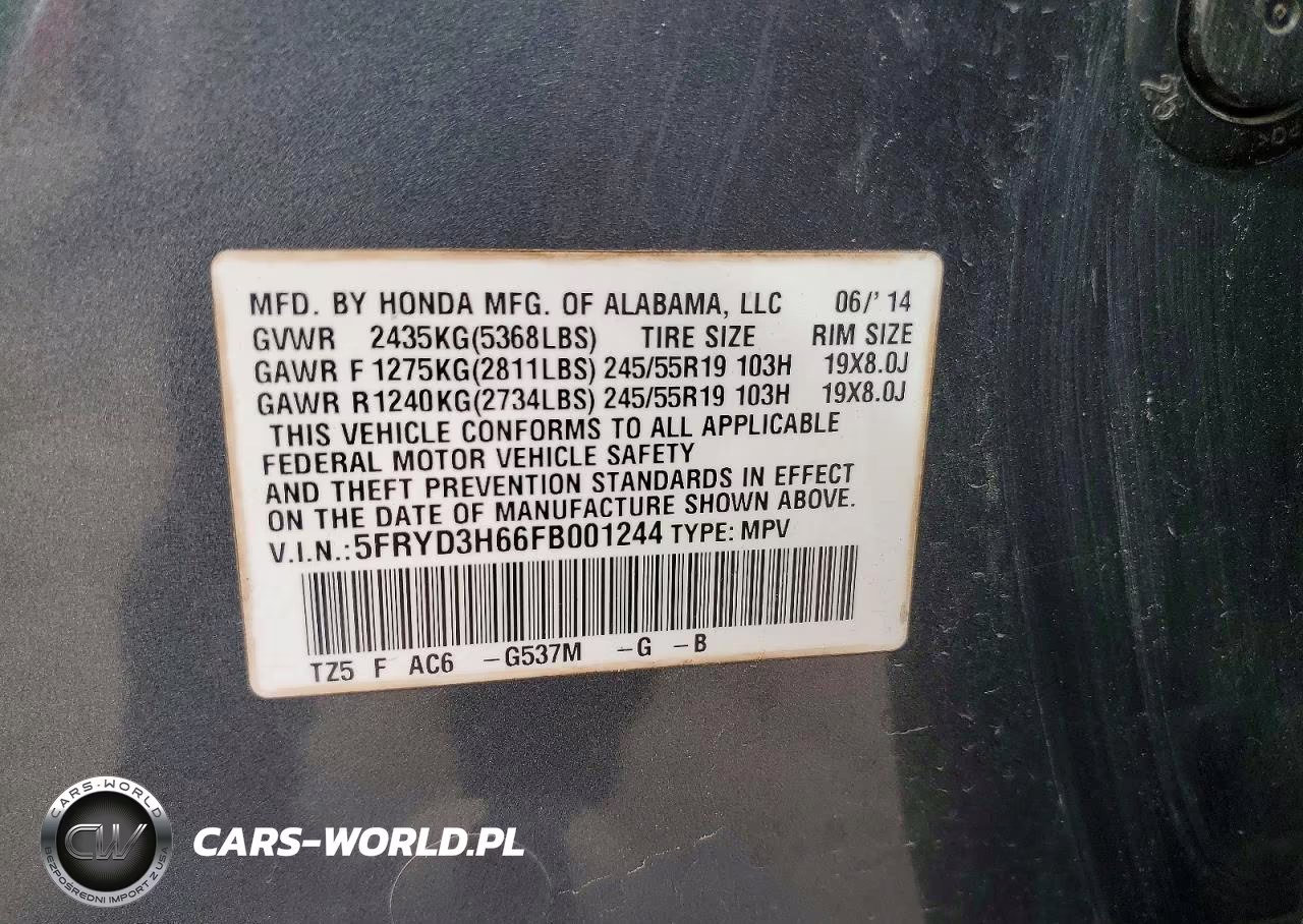 2015 Acura Mdx Technology VIN:5FRYD3H66FB001244 - 13