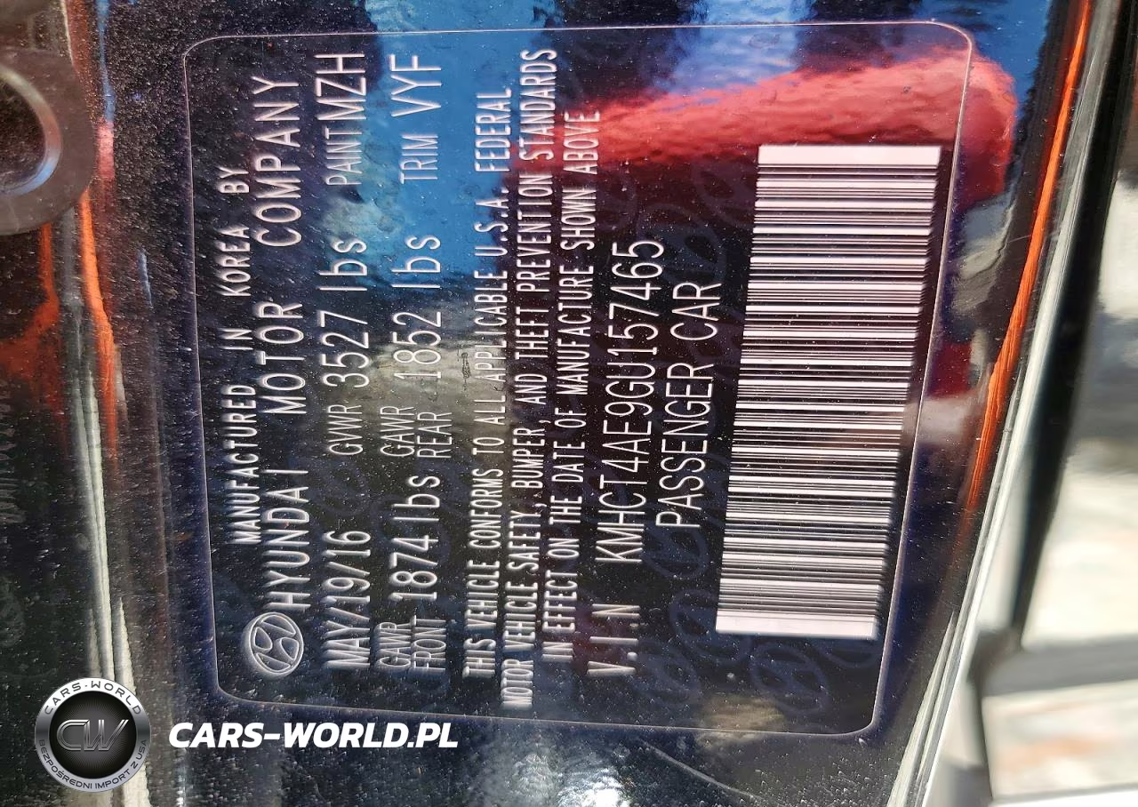 2016 Hyundai Accent Se VIN:KMHCT4AE9GU157465 - 12