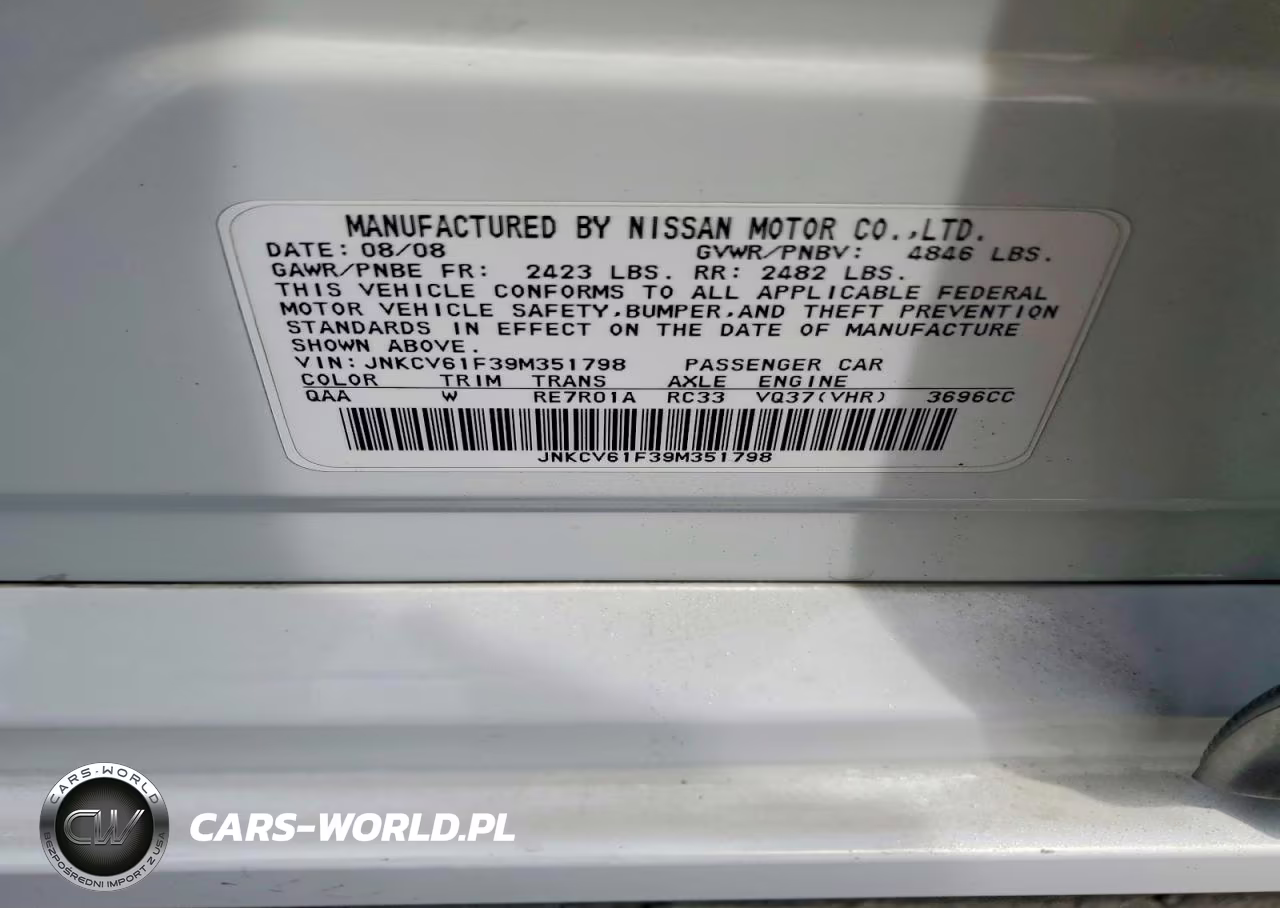 2009 Infiniti G37 Sedan X VIN:JNKCV61F39M351798 - 12