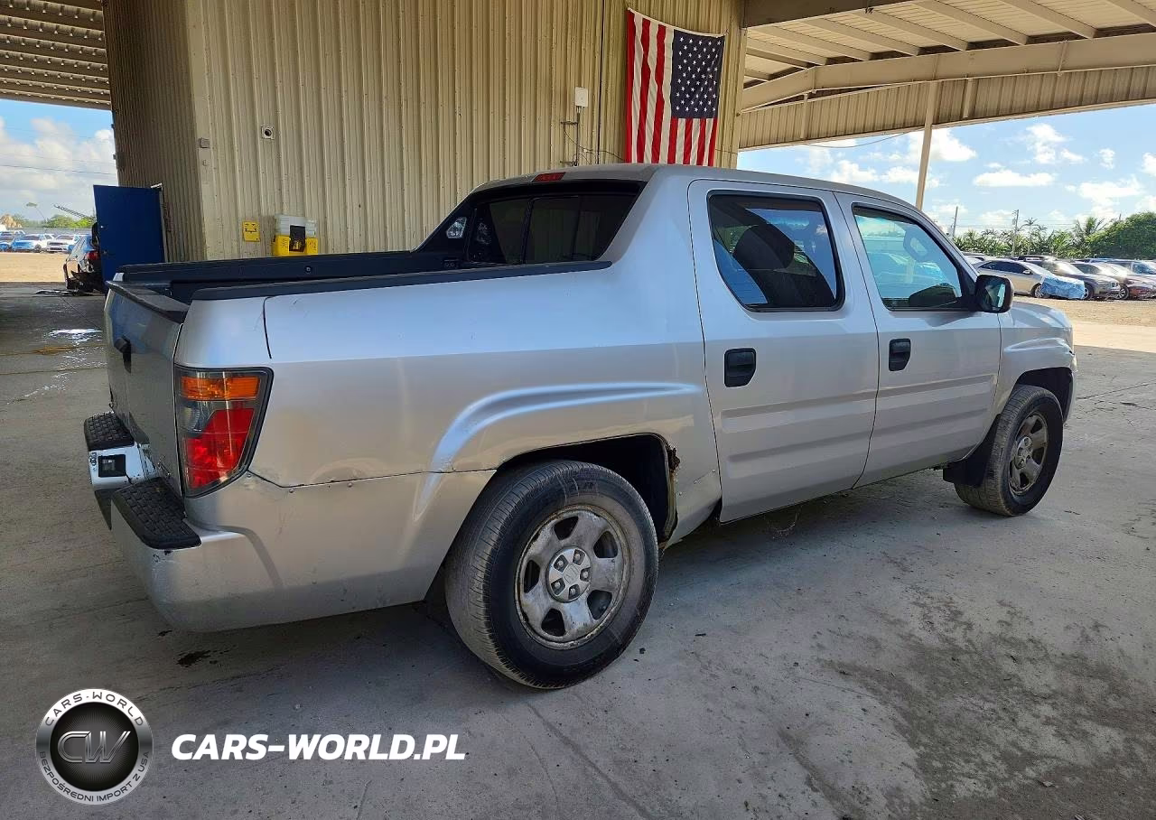 2007 Honda Ridgeline Rts VIN:2HJYK16487H002514 - 3
