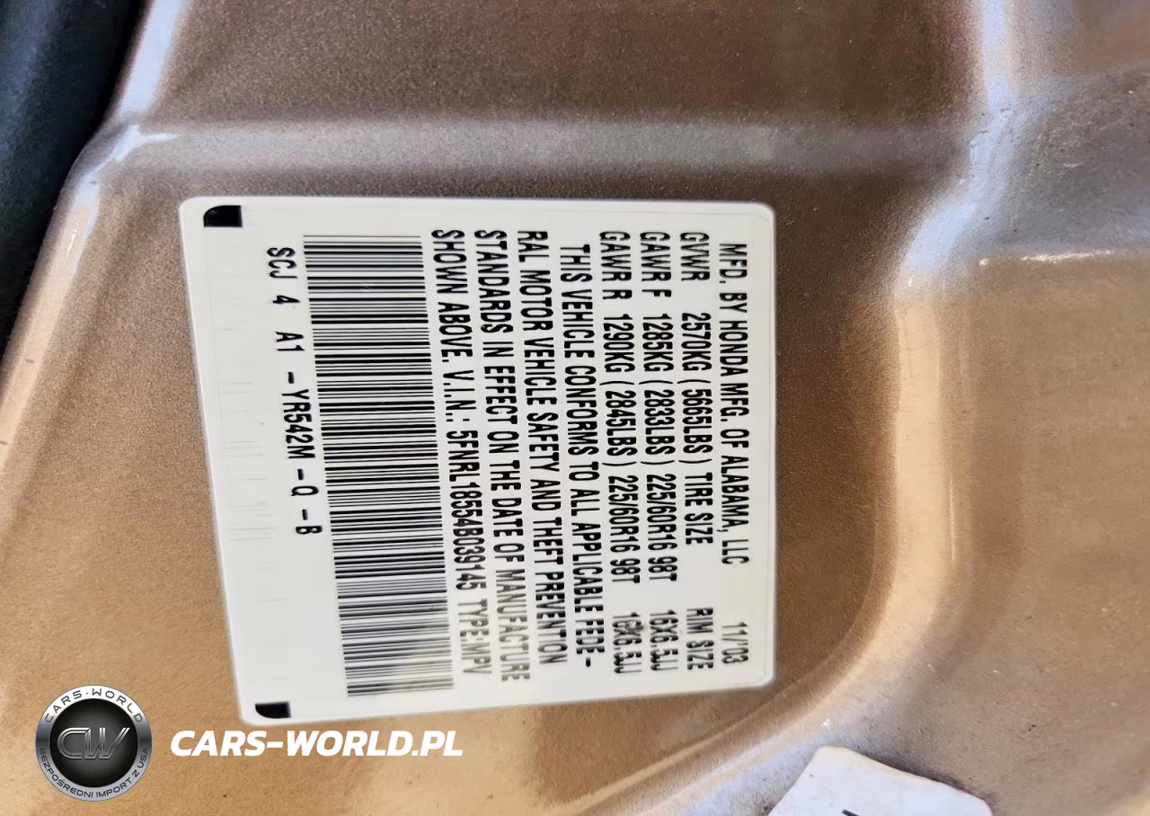 2004 Honda Odyssey Lx VIN:5FNRL18554B039145 - 13