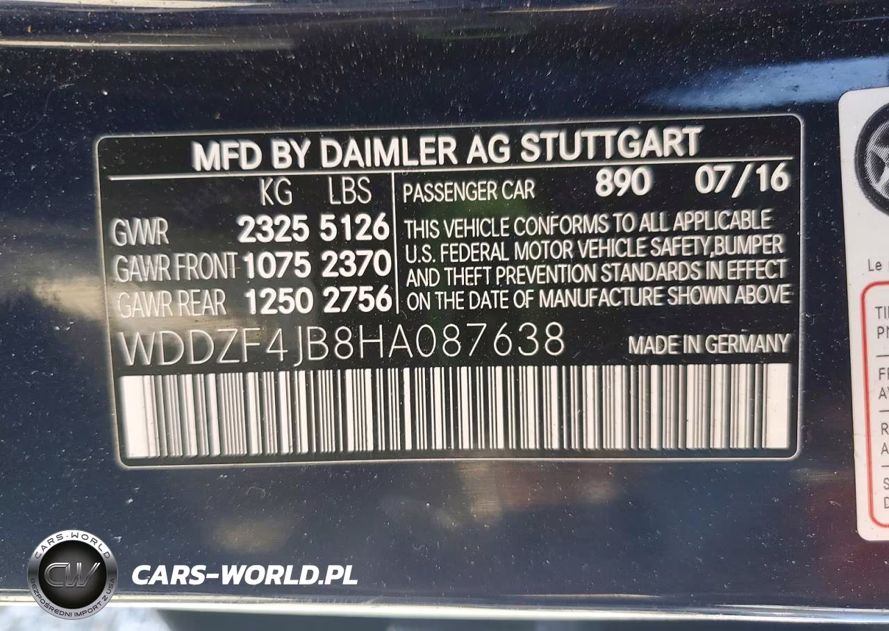 2017 Mercedes-Benz E 300 VIN:WDDZF4JB8HA087638 - 12