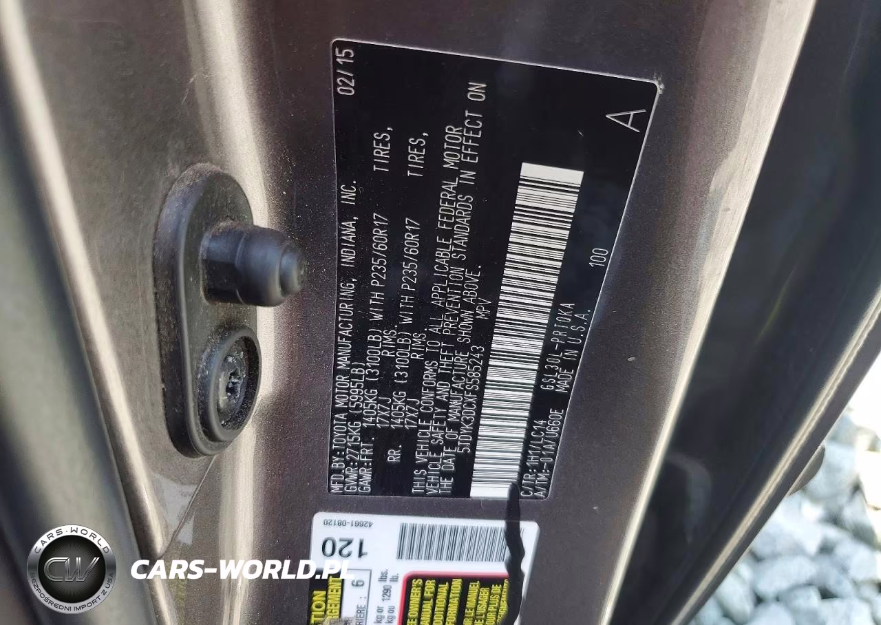 2015 Toyota Sienna Xle 8-Passenger VIN:5TDYK3DCXFS585243 - 13