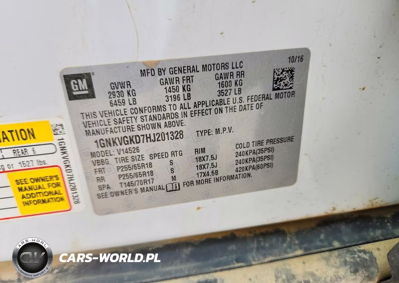 2017 Chevrolet Traverse Lt VIN:1GNKVGKD7HJ201328 - 13