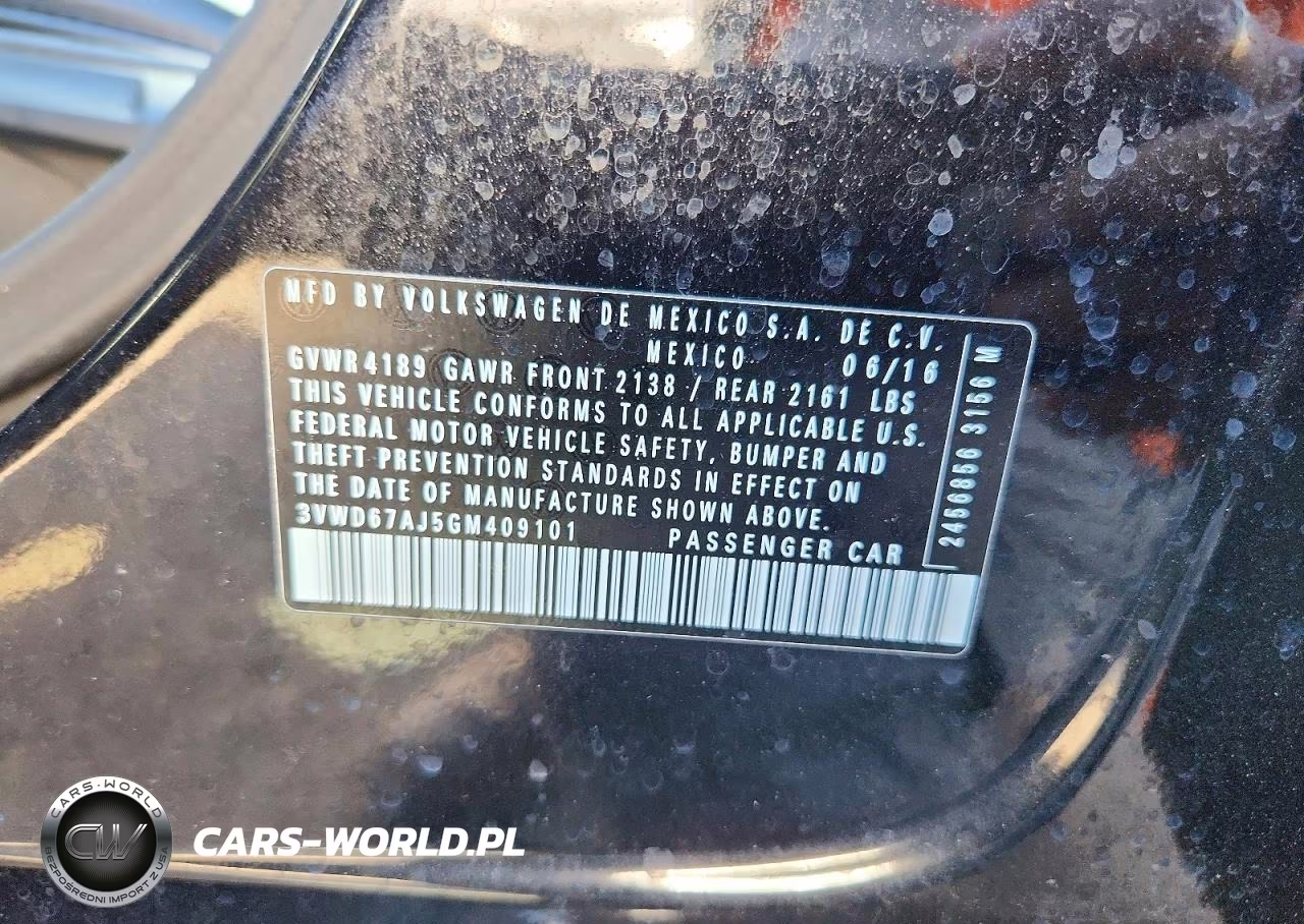 2016 Volkswagen Jetta Se VIN:3VWD67AJ5GM409101 - 12