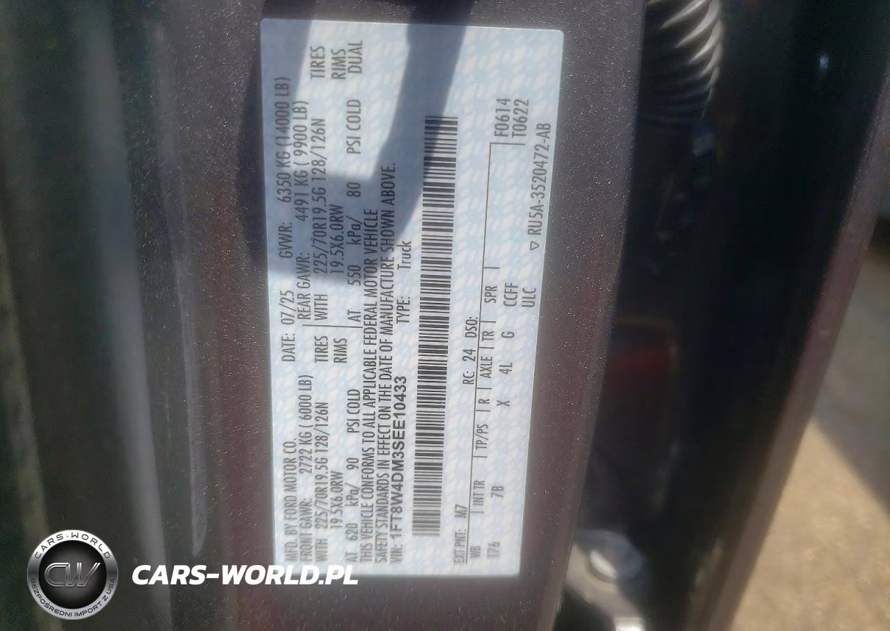 2025 Ford F450 Super Duty VIN:1FT8W4DM3SEE10433 - 12