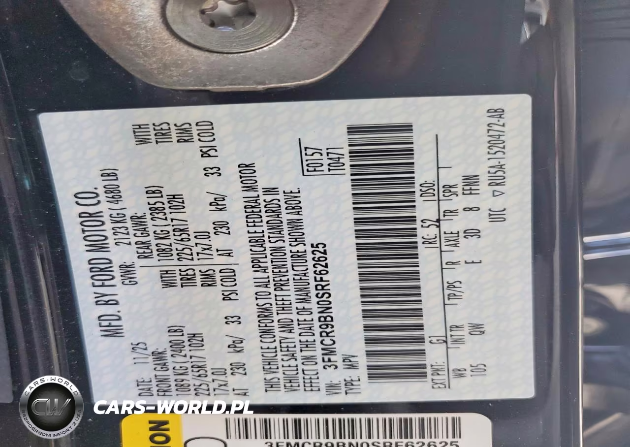 2025 Ford Bronco Sport Big Bend VIN:3FMCR9BN0SRF62625 - 13