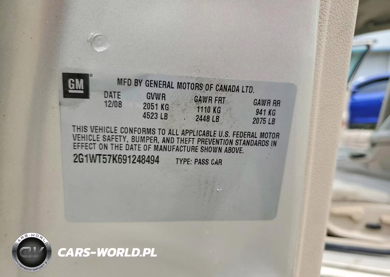 2009 Chevrolet Impala 1Lt VIN:2G1WT57K691248494 - 12