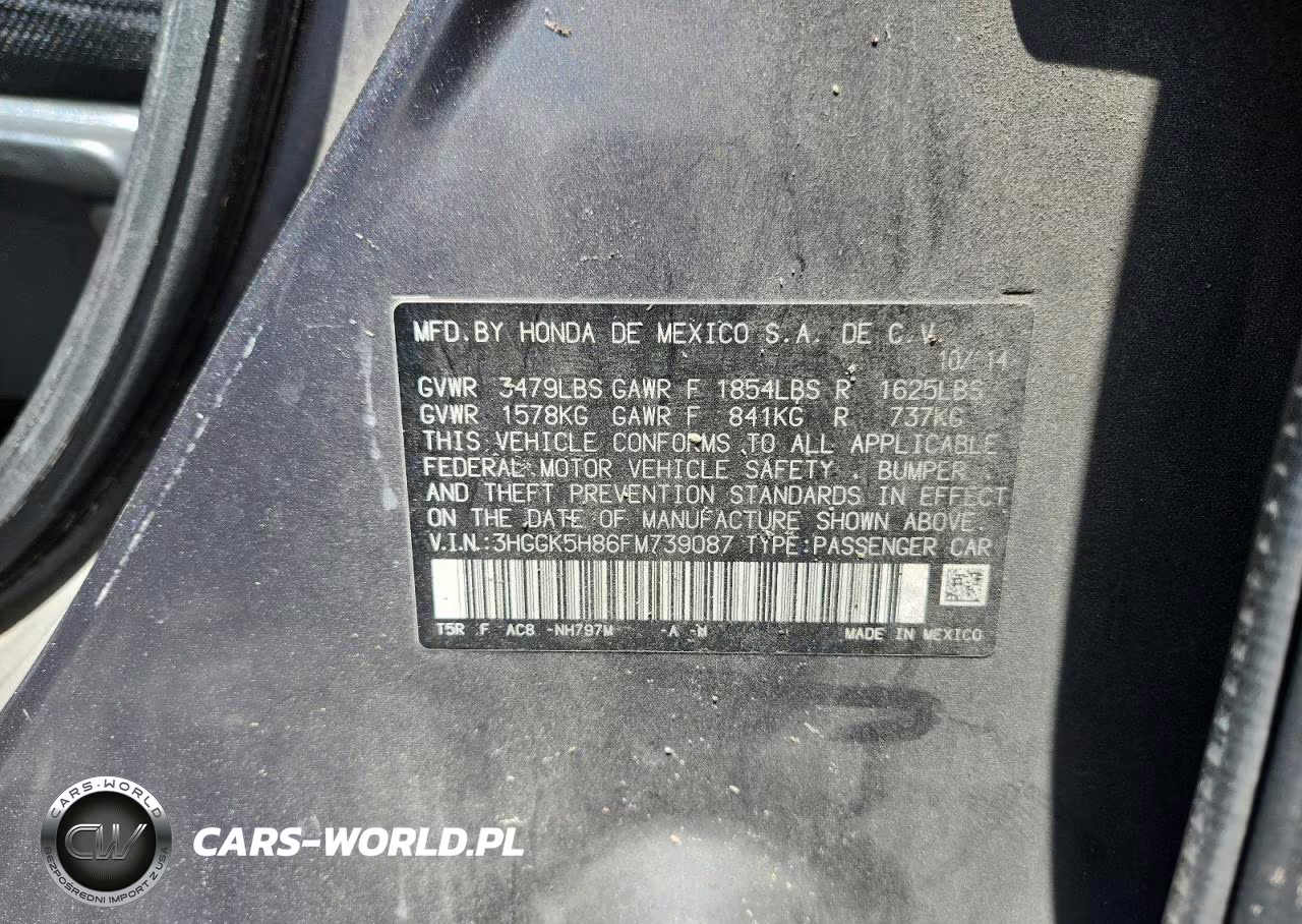 2015 Honda Fit Ex VIN:3HGGK5H86FM739087 - 12